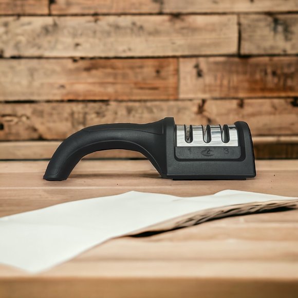 QuickSharp Knife Sharpener Ceramic Tungsten Kitchen Sharpening System 3 Stage. - Picture 3 of 4